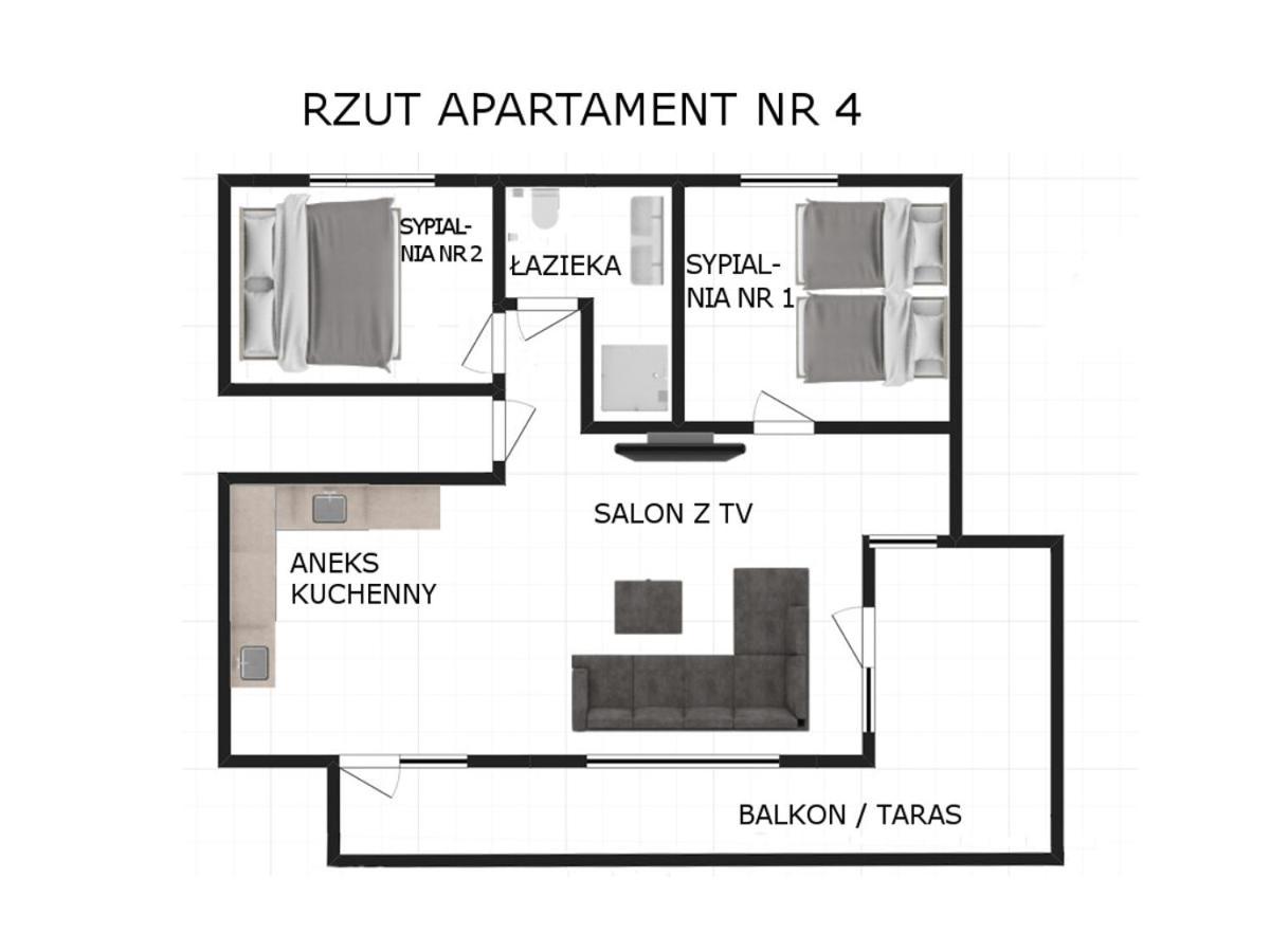 Apartament Nr 4 U Miska Z Dwoma Sypialniami Zakopane Bagian luar foto